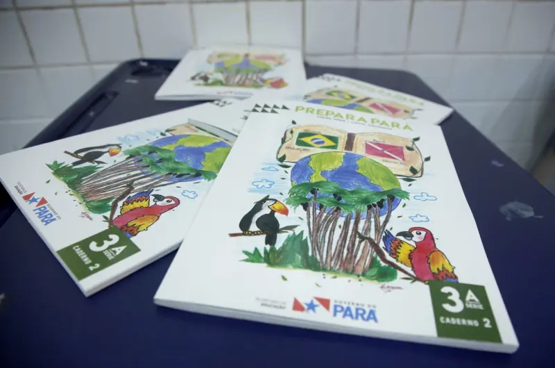Material didático específico, do Prepara Pará 
