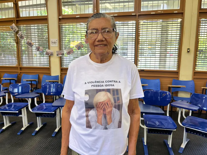 Teodora de Lira, de 79 anos, ficou feliz em participar da programação