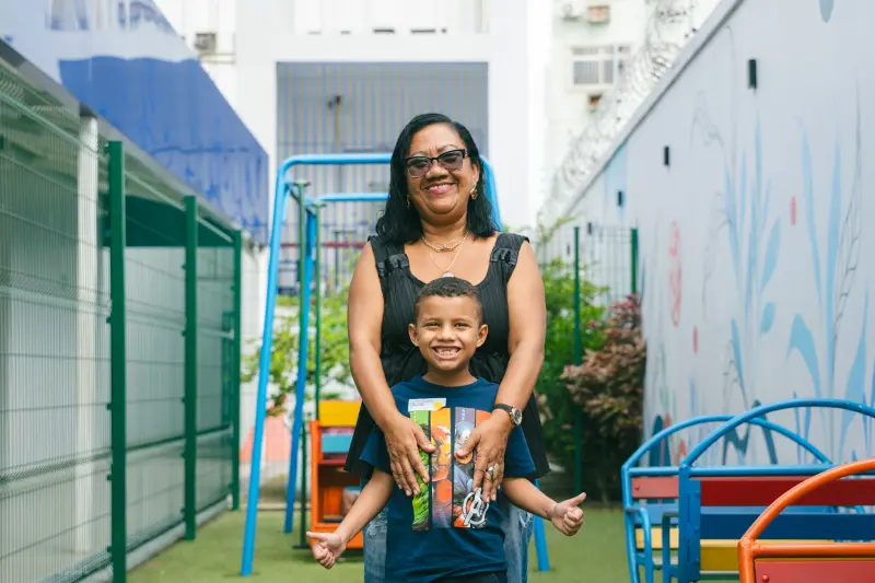 Waldete Suely Paulo, avó de Luca Marcelo, de oito anos, usuário do Cetea