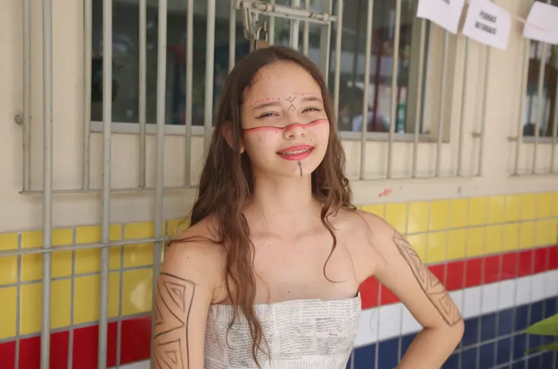 Ana Alice Teixeira, de 14 anos, estudante do 9º ano