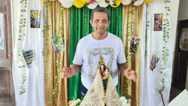 Raimundo Nonato devoto desde criança 