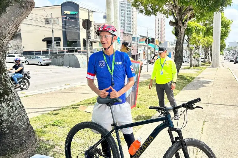 Arnaldo Villar, diretor da Federação Paraense de Ciclismo e coordenador da União dos Coordenadores de Bike do Pará (UCBPa) 