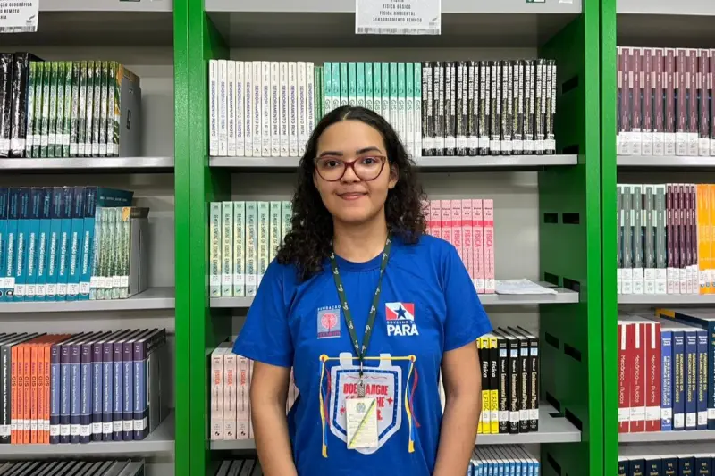 Letícia Souza,  Bibliotecária documentalista da Ufra  “Doar sangue é um ato de empatia e cidadania, e o Hemopa foi o parceiro ideal para essa ação.”