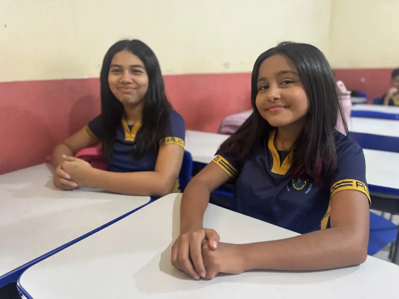 Estudantes da Escola Padre Luiz Gonzaga 