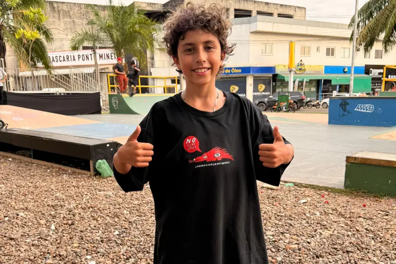 Lucas Figueredo, de 10 anos, participa da seleção em Marabá na categoria mirim