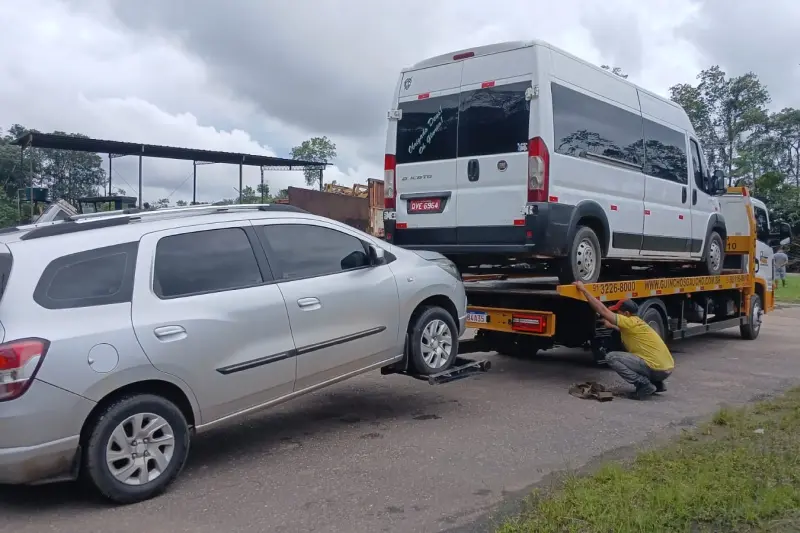 Veículos irregulares foram aprendidos