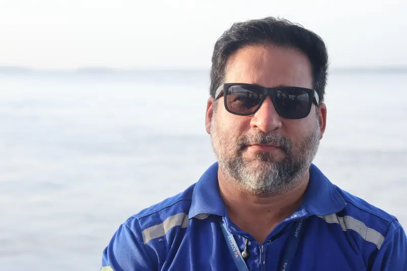 Anderson Silva - Conrtrolador de transporte da Artran <div class='credito_fotos'>Foto: Bruno Cecim / Ag.Pará &nbsp;&nbsp;|&nbsp;&nbsp; <a href='/midias/2025/originais/20251104085933-GF00025374-F00462729.jpg' download><i class='fa-solid fa-download'></i> Download</a></div>