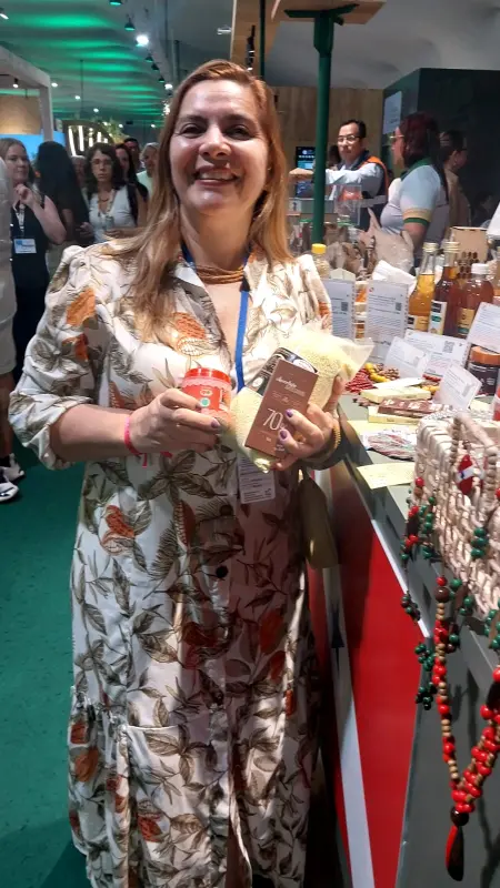 Márcia Tagore, que coordena o fórum de IG e MC, diz que a procura pelos produtos está intensa desde a abertura da visitação à Green Zone