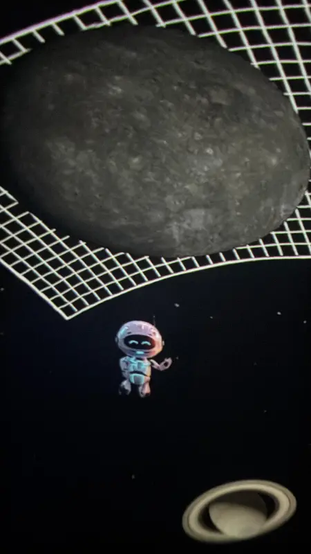 Na iniciativa, está sendo exibido o vídeo “AsterBot no Sistema Solar”.