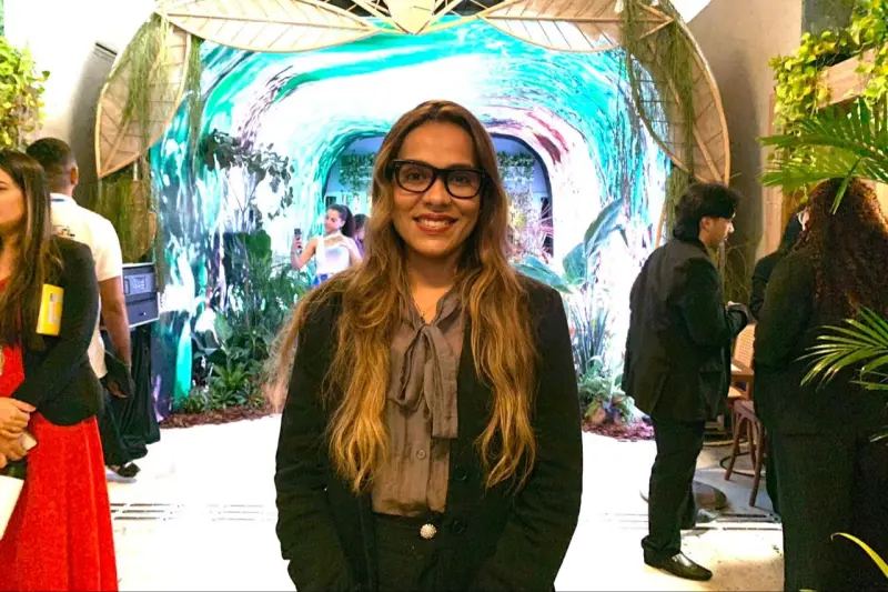  A docente da Universidade Federal do Pará (UFPA), Marcele Passos, foi uma das cientistas presentes e destacou o protagonismo feminino. 