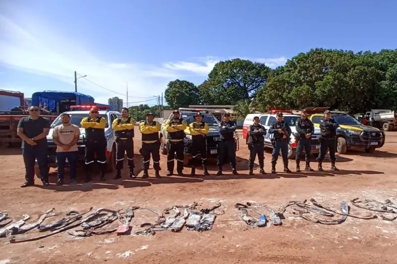 notícia: Detran destrói 68 descargas de motos irregulares em Santarém