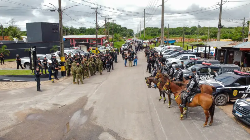notícia: Sistema de Segurança deflagra operação integrada no Aurá, em Ananindeua