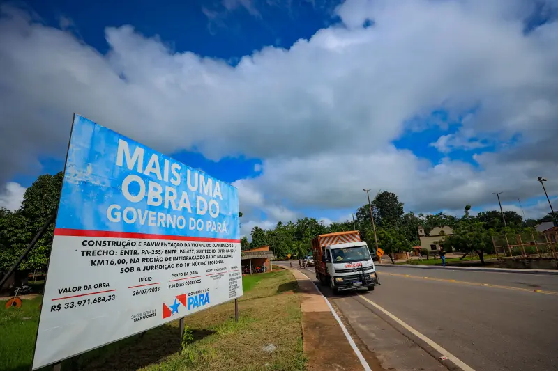 galeria: Agenda Governador Helder Barbalho • Alenquer: Construção e pavimentação da vicinal do Cuamba