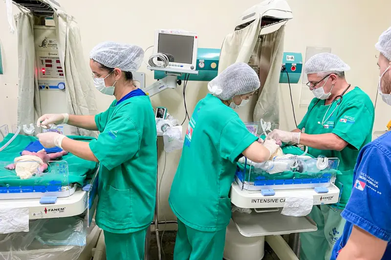 notícia: Marabá celebra 112 anos com o nascimento de trigêmeos no Hospital Regional