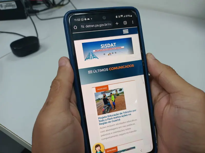 notícia: Sistema de Registro de Acidentes de Trânsito do Detran facilita registro de ocorrências 