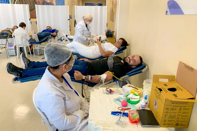 notícia: Campanha de doação de sangue mobiliza profissionais, acompanhantes e comunidade no entorno do PSRM