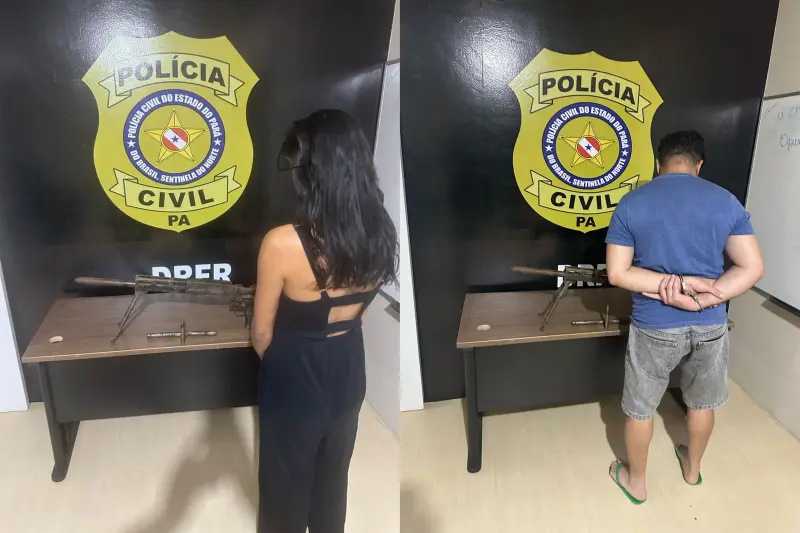 notícia: Polícia Civil prende casal em flagrante com fuzil .50 de uso restrito