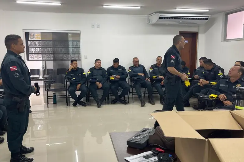 notícia: PMPA promove capacitação de arma de incapacitação neuromuscular