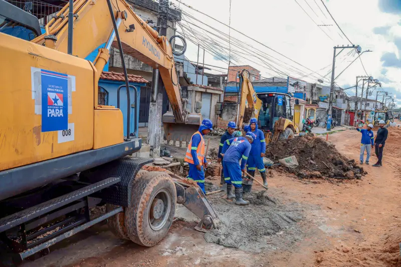 notícia: Obras do Governo do Estado no canal da Cipriano Santos avançam em Belém