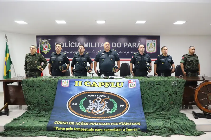 notícia: Polícia Militar do Pará realiza aula inaugural do Curso de Policiamento Fluvial