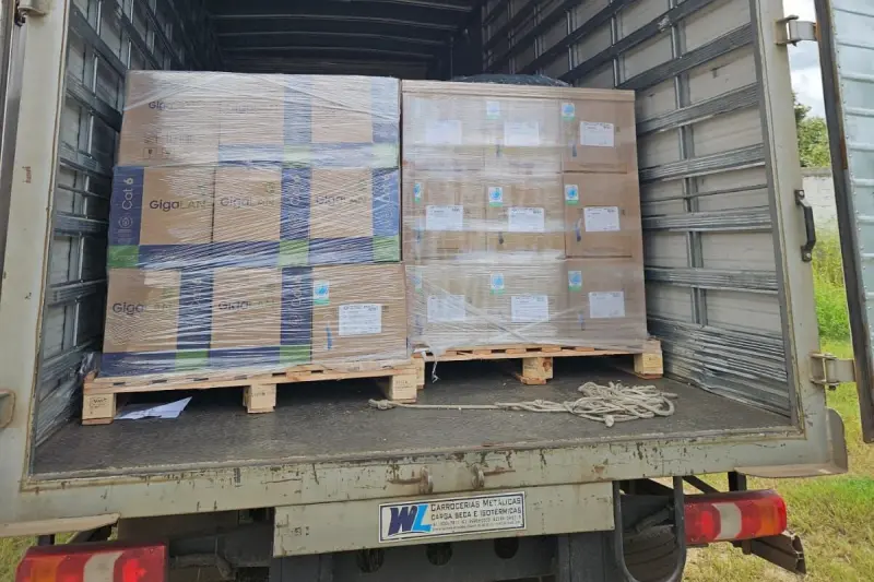 notícia: Sefa apreende cabos óticos e 24 toneladas de CO₂ no sudeste do Pará