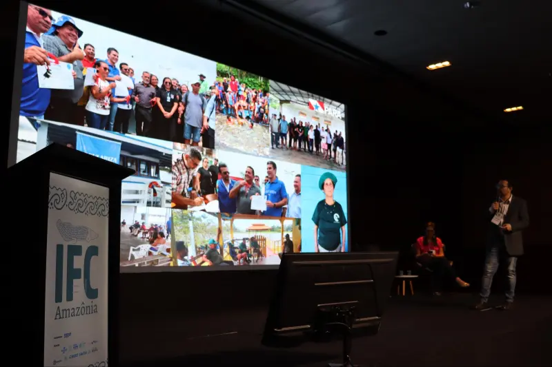 notícia: Semas destaca gestão comunitária dos recursos pesqueiros em seminário internacional