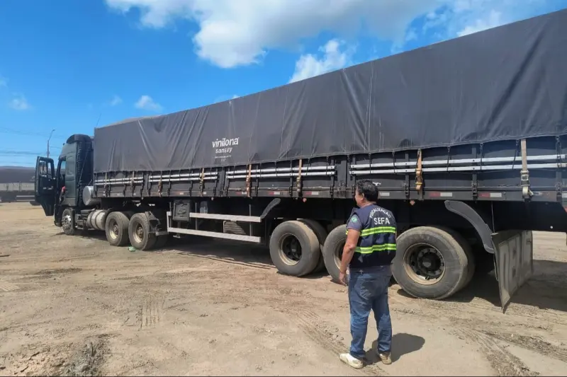 notícia: Sefa apreende 18 toneladas de farinha de mandioca em Marabá