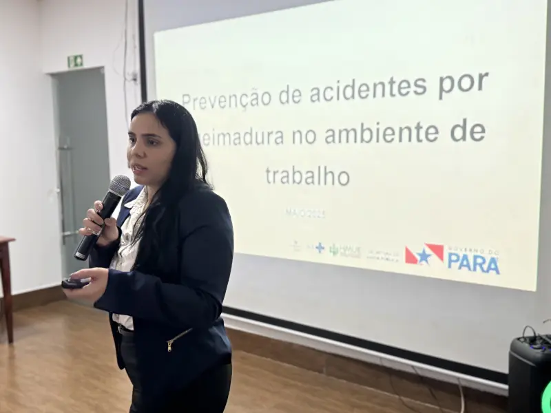 notícia: Hospital Metropolitano promove ação de prevenção a queimaduras em fábrica de Ananindeua