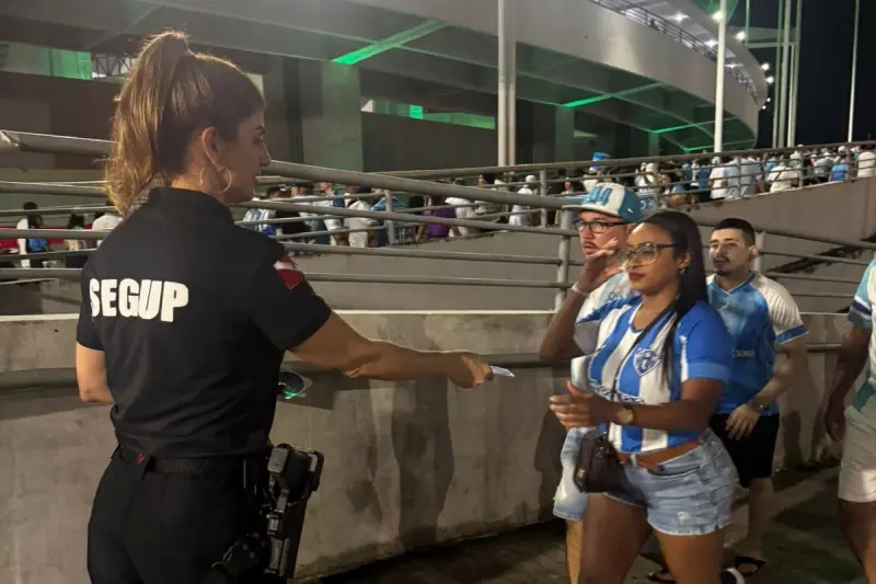 notícia: Forças de segurança monitoram e garantem tranquilidade no clássico entre Remo e Paysandu