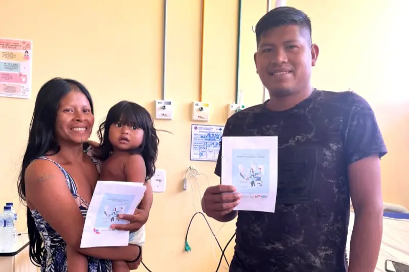notícia: Hospital Castelo dos Sonhos implanta manual de acompanhantes em língua Kayapó