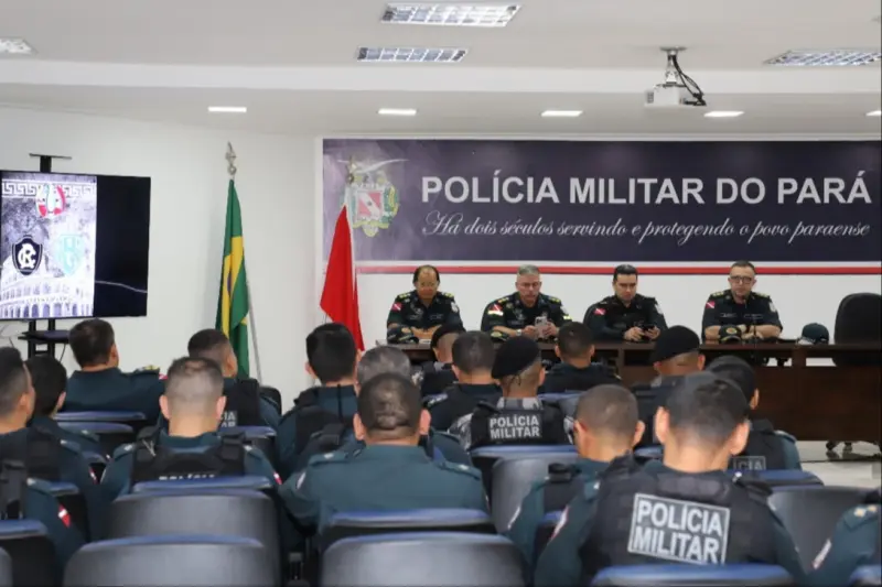 notícia: Polícia Militar mobiliza 1.280 agentes para garantir a segurança no clássico Re-Pa