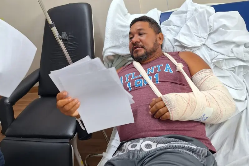 notícia: Hospital de Oriximiná reforça Maio Amarelo de prevenções de acidentes de trânsito