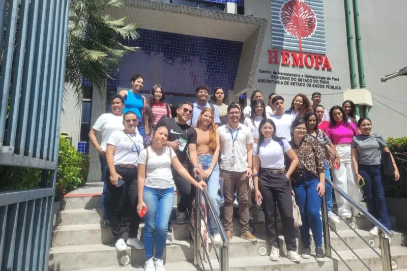 notícia: Hemopa e Estácio promovem ação para incentivar doação de sangue entre estudantes de enfermagem