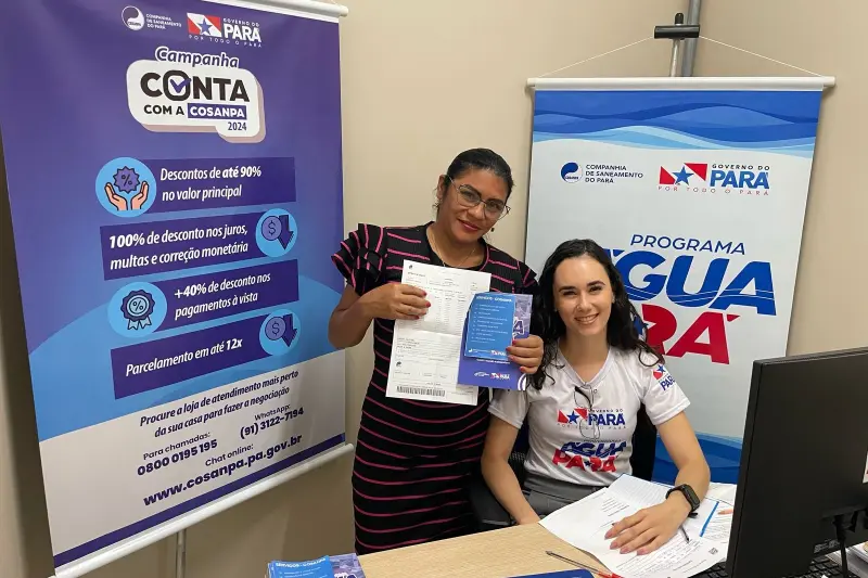 notícia: Negociação de débitos com a Cosanpa chega às últimas semanas