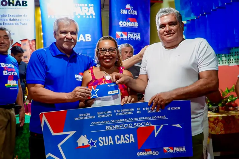 galeria: Entrega cheque sua casa Mosqueiro