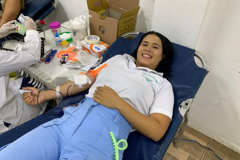 notícia:  Hemopa realiza campanha de doação de sangue na escola técnica Albert Einstein, em Belém