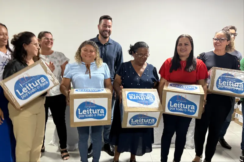 notícia: Fundação Cultural do Pará reforça acervo de 11 bibliotecas em São Domingos do Araguaia