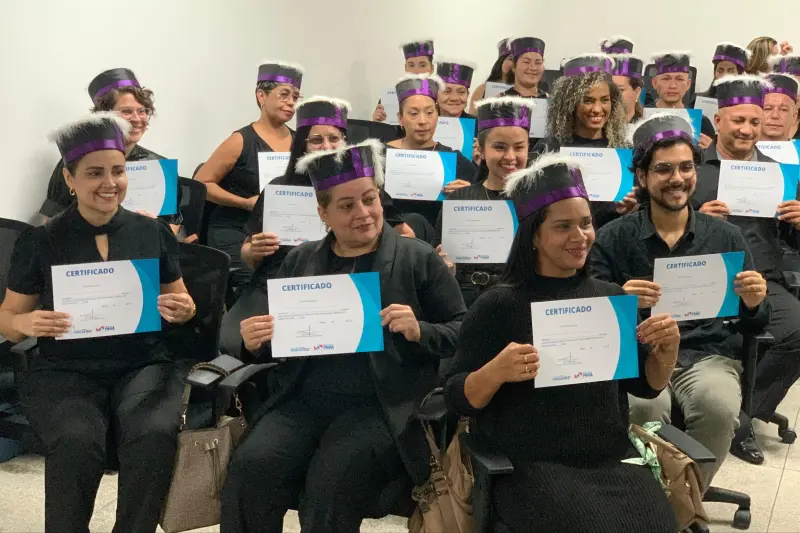 notícia: Alunos concluem capacitação de 'Cerimonial e Recepção de eventos' na Unidade ParáPaz