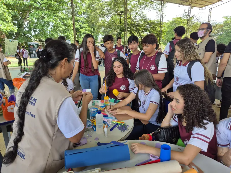 notícia: Escola estadual de Belém incentiva conscientização e protagonismo estudantil em evento sobre educação ambiental