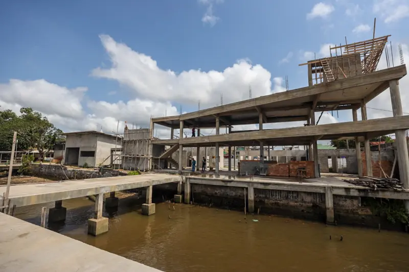 notícia: Obras do Terminal Hidroviário de Breves avançam e garantem segurança e conforto