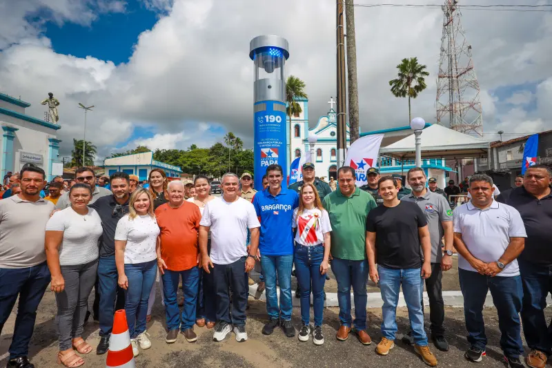 notícia: Governo instala totem de monitoramento em Bragança e vai construir Batalhão da PM