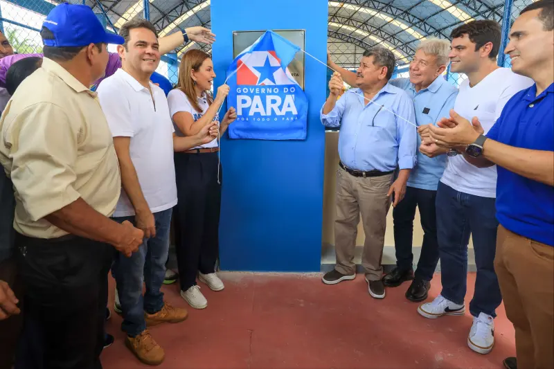 notícia: Estado fortalece a cultura, o esporte e lazer com entrega da Nova Quadra Esportiva Coberta em Igarapé-Miri