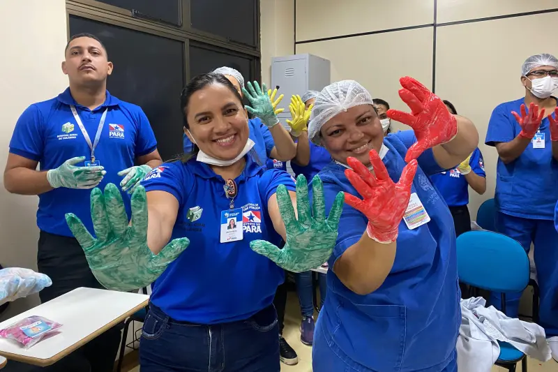 notícia: HGT realiza ação de conscientização sobre higienização das mãos