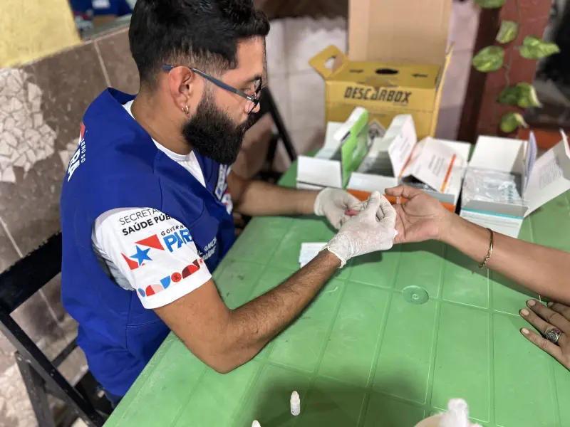 notícia: Governo promove ação de saúde em terreiro com serviços para população de Ananindeua