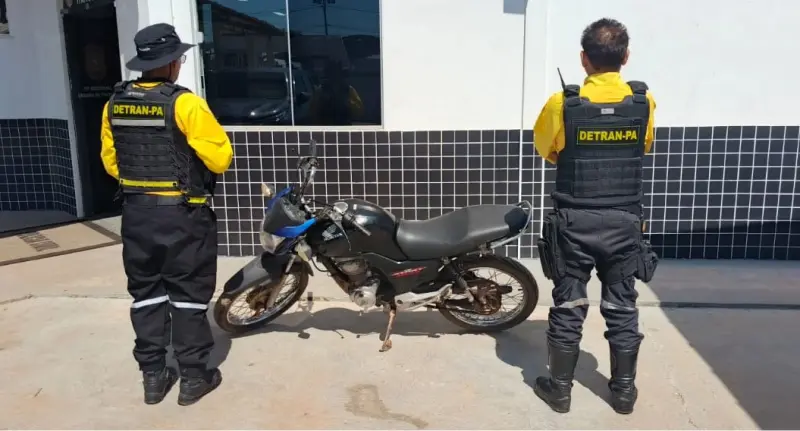 notícia: Detran realiza abordagem de motocicletas irregulares em Itaituba e recupera dois veículos em menos de uma semana