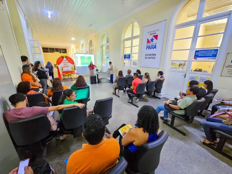 notícia: Secretaria de Estado de Justiça (Seju) promove ação de conscientização pelo 'Maio Laranja'