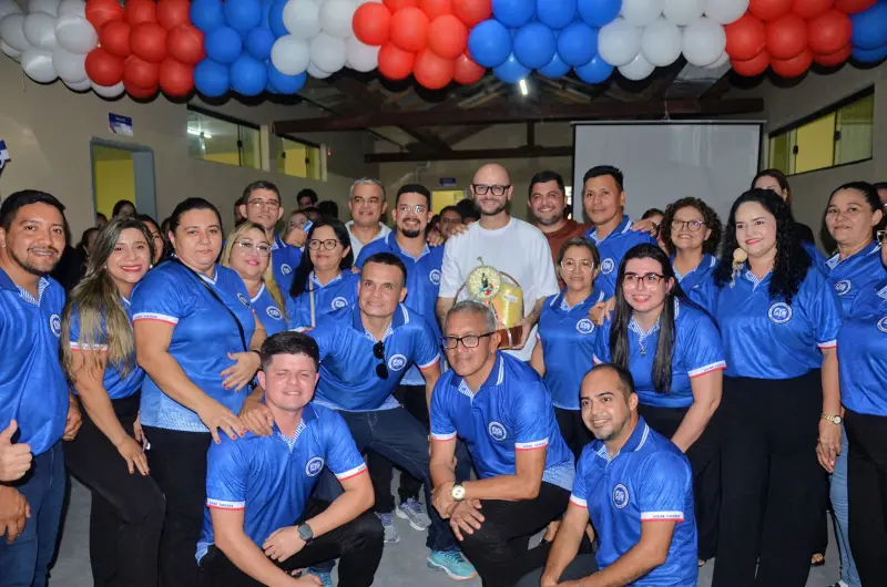 notícia: Secretaria de Educação (Seduc) comemora 55 anos da Escola Albino Cardoso em Bragança