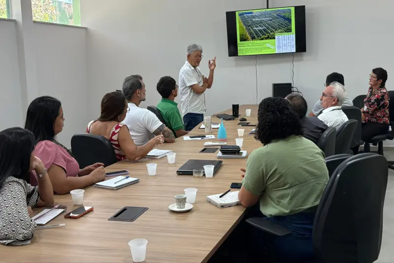 notícia: Roda de conversa no Ideflor-Bio sobre a COP 30 discute soluções sustentáveis para o futuro