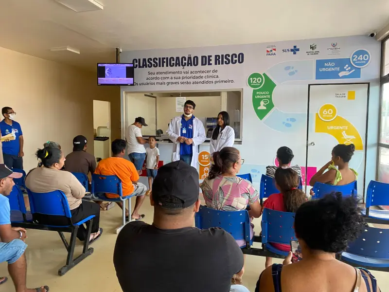 notícia: Ação do Maio Laranja no HGT orienta população sobre proteção de crianças e adolescentes