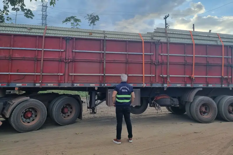 notícia: Sefa apreende carga de paletes avaliada em R$ 17.500,00 em Marabá, sudeste do Pará